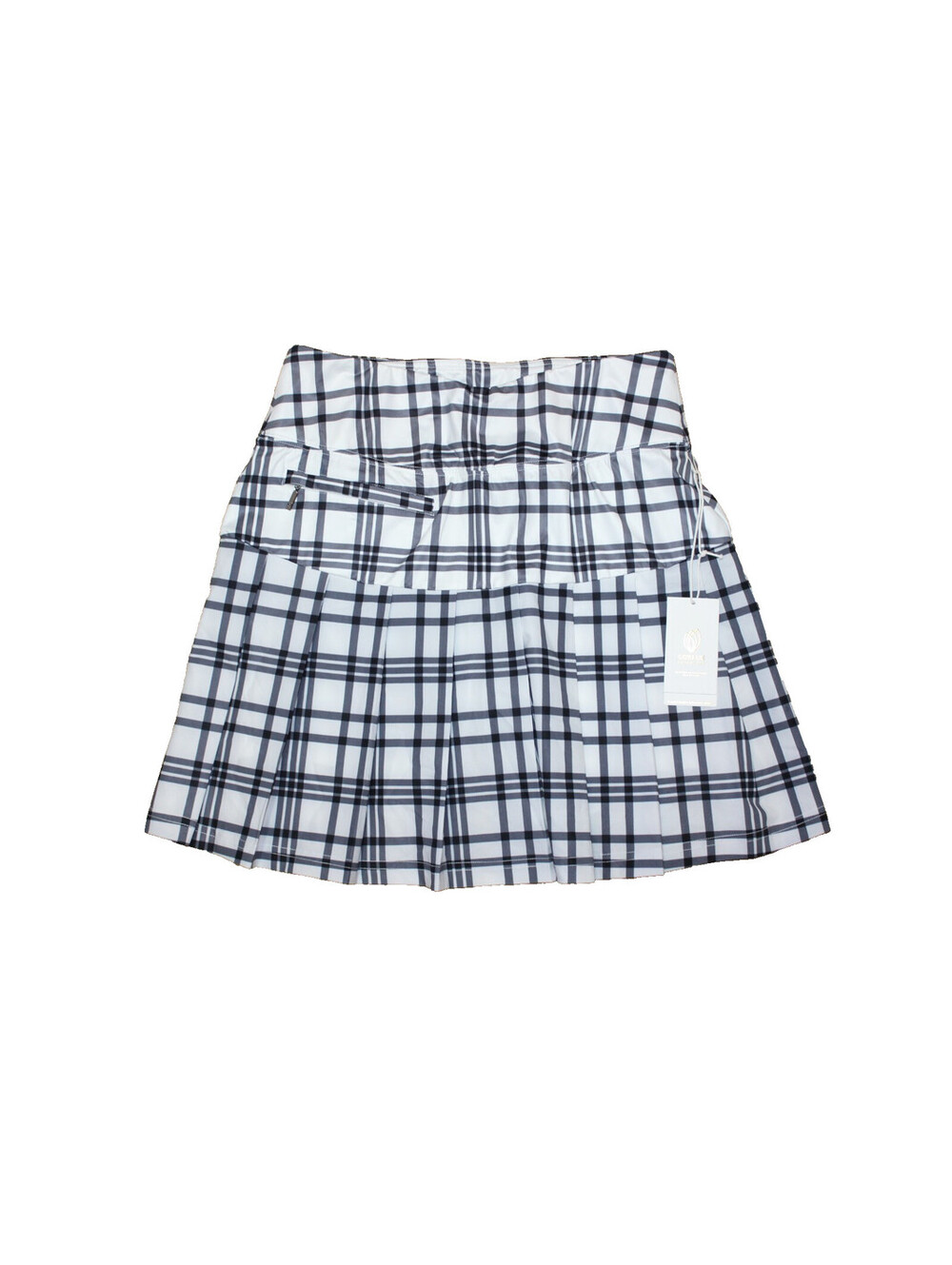 NEW GG BLUE LUXE SPORT Women SMALL ZIPPY 18" Golf Tennis Skort Blue White NWT